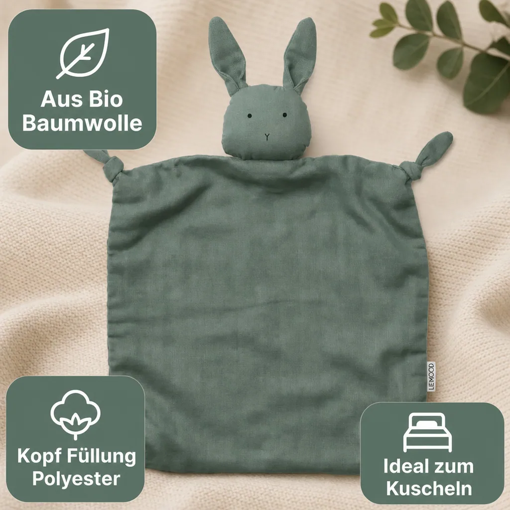Liewood "Agnete" Schmusetuch Hase peppermint