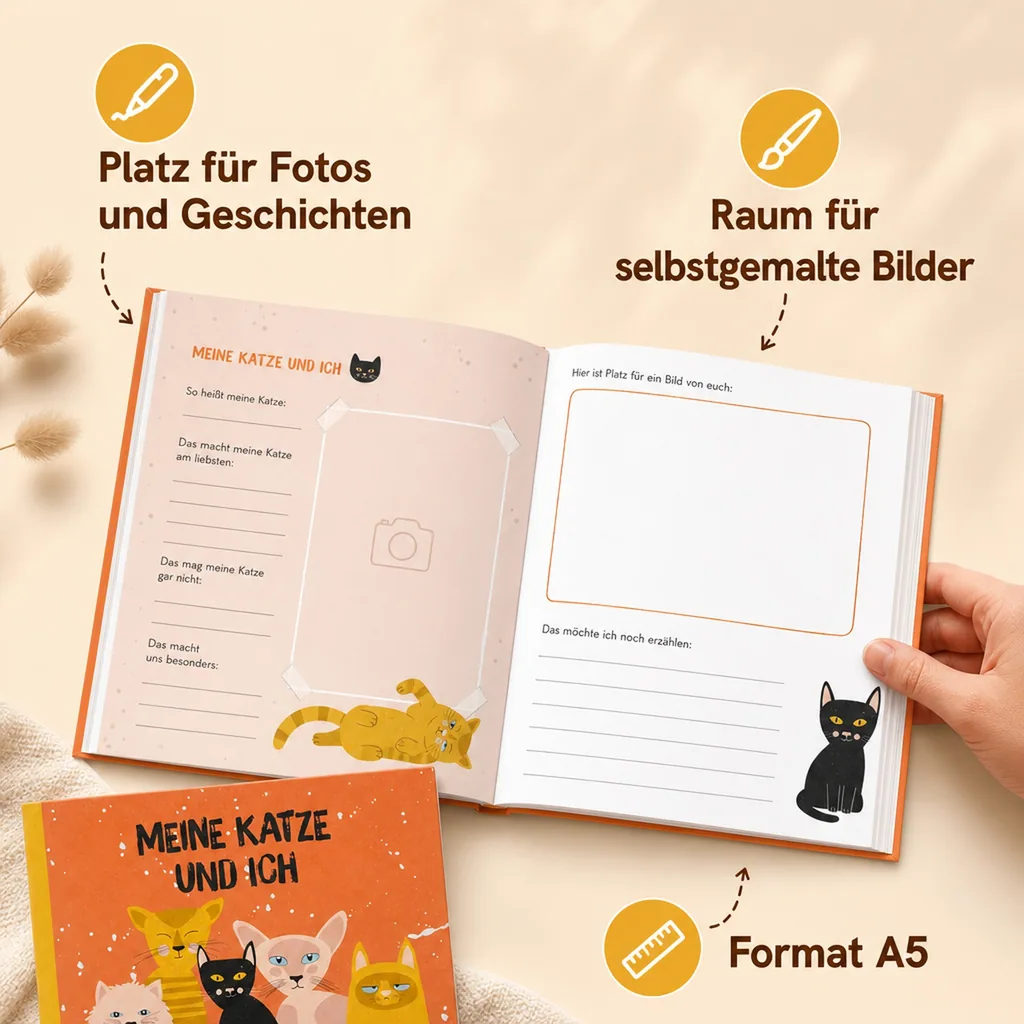 Ava & Yves Erinnerungsbuch "Meine Katze & Ich"