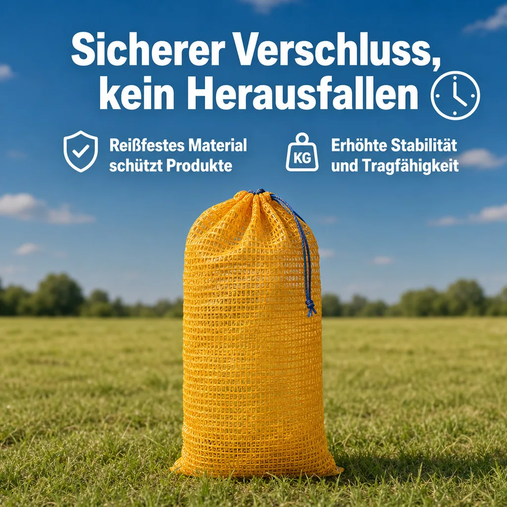 Raschelsäcke mit Zugband, goldgelb, 41 x 63 cm