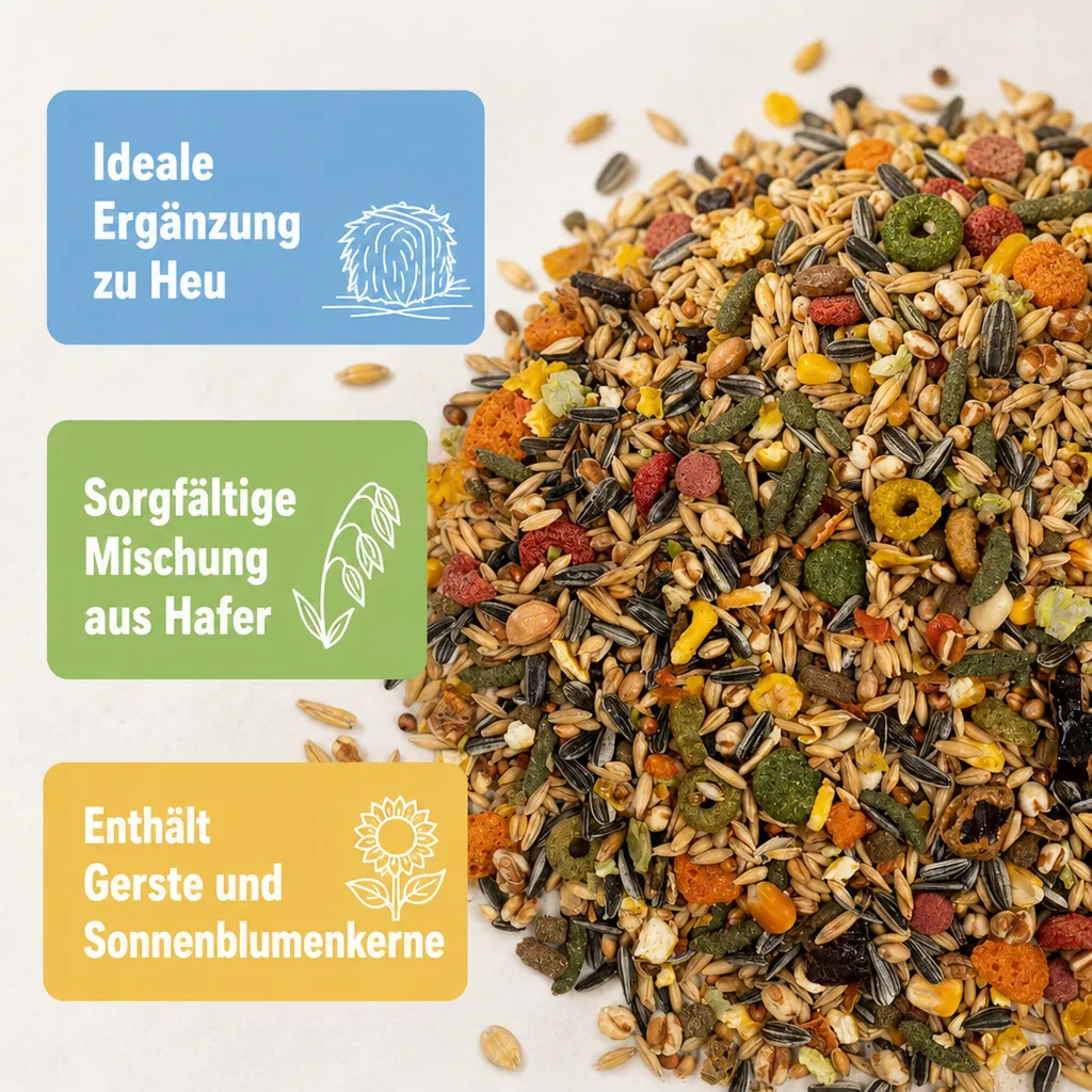 Kaninchenfutter 15kg, Nagerfutter, Kaninchenherde, hochwertiges Futter, Futtermischung