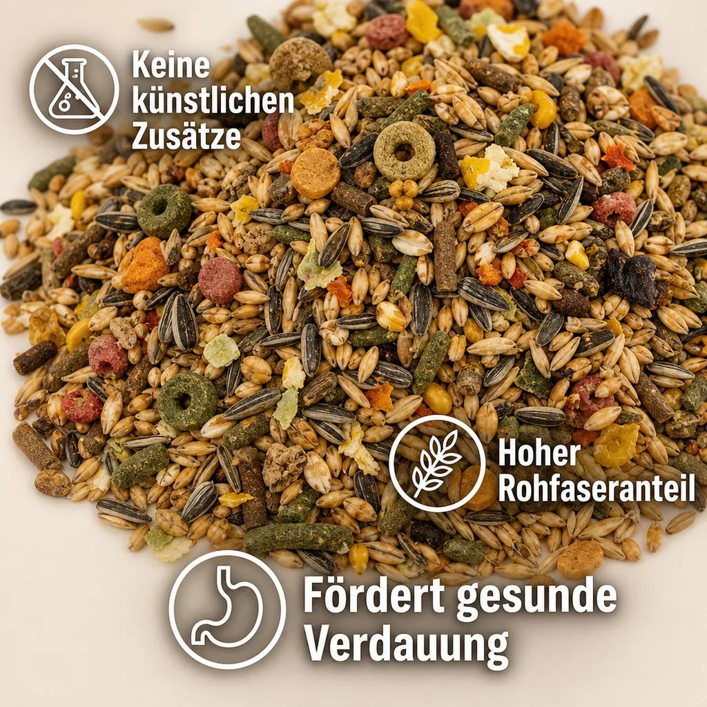 Kaninchenfutter 15kg, Nagerfutter, Kaninchenherde, hochwertiges Futter, Futtermischung