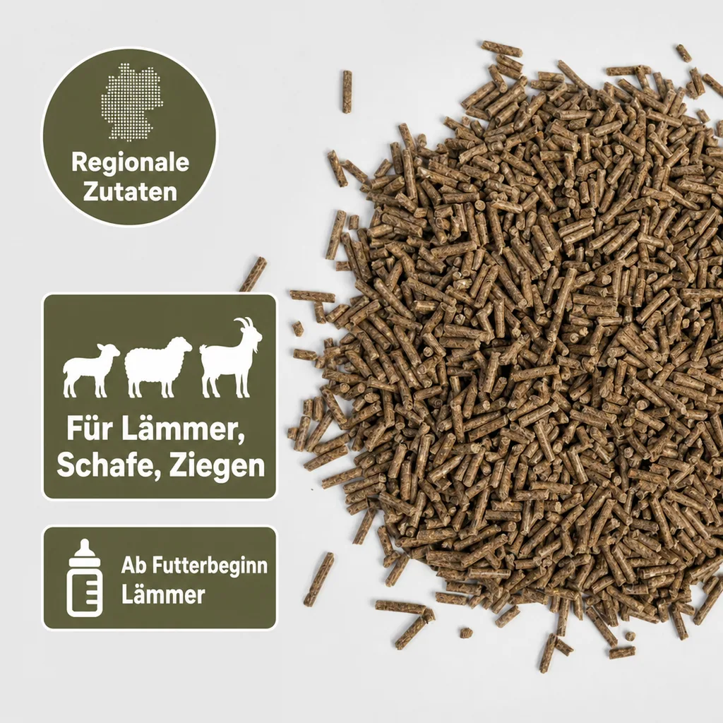 Lammfutter 20kg, Lämmerfutter, Schaffutter, Ziegenfutter, Futterpellet
