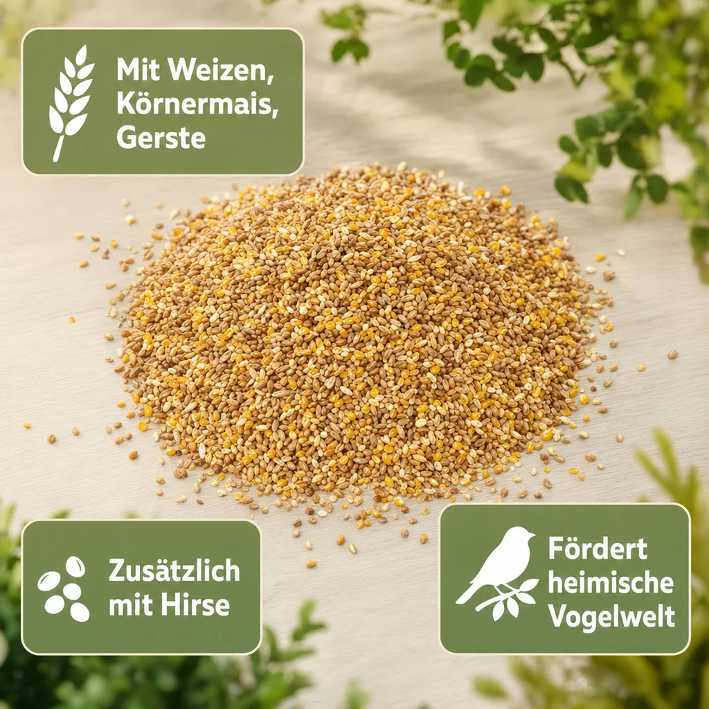 Wildvogelfutter 20kg, Vogelfutter Mischung, Getreidemischung