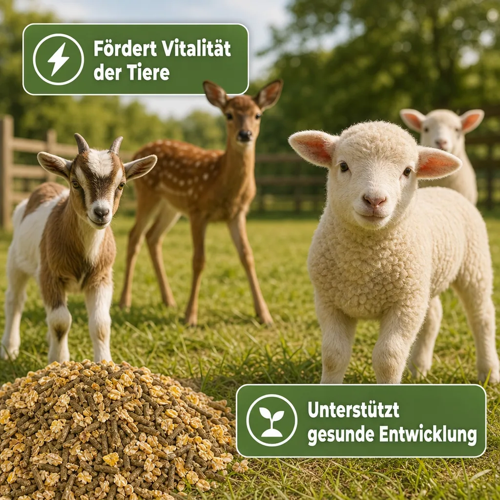 Hirschfutter 20kg, Rehfutter, Schaffutter, Ziegenfutter, Flockenmischung für Pflanzenfresser