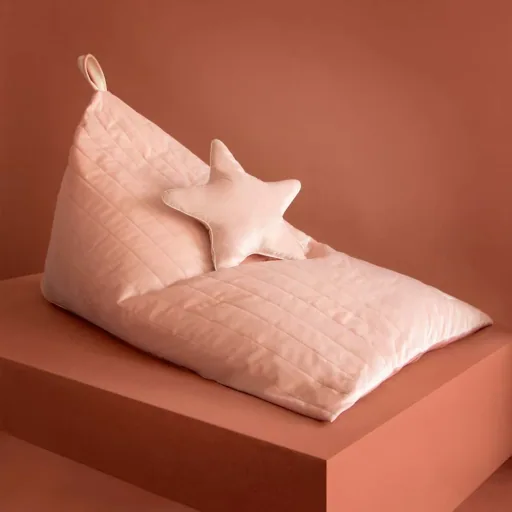 Nobodinoz Sitzsack "Essaouira" Savanna Samt rosa