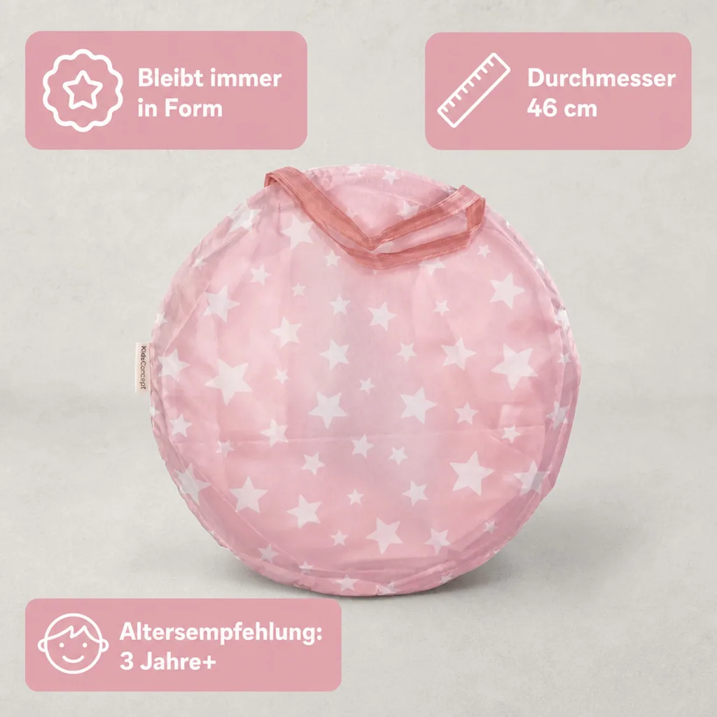 Kids Concept Spieltunnel Sterne rosa