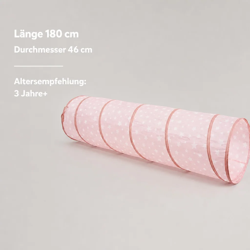 Kids Concept Spieltunnel Sterne rosa