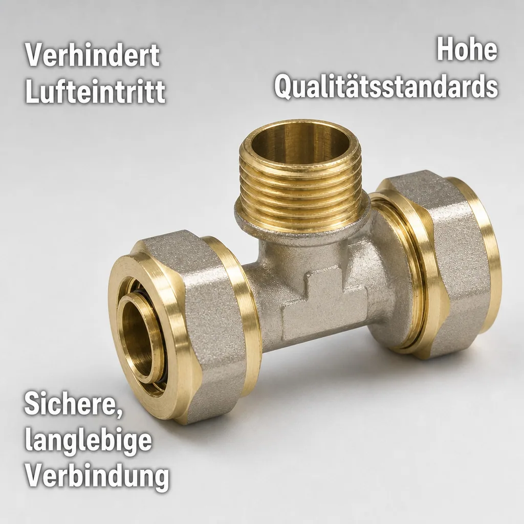 Schraubfitting T-Stück, 20mm, Außengewinde