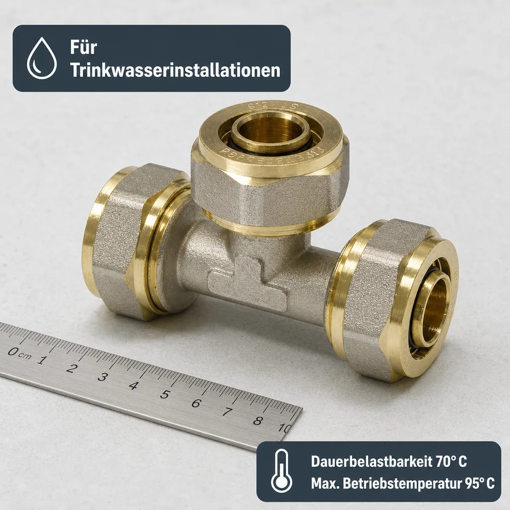 Schraubfitting T-Stück 32 x 3