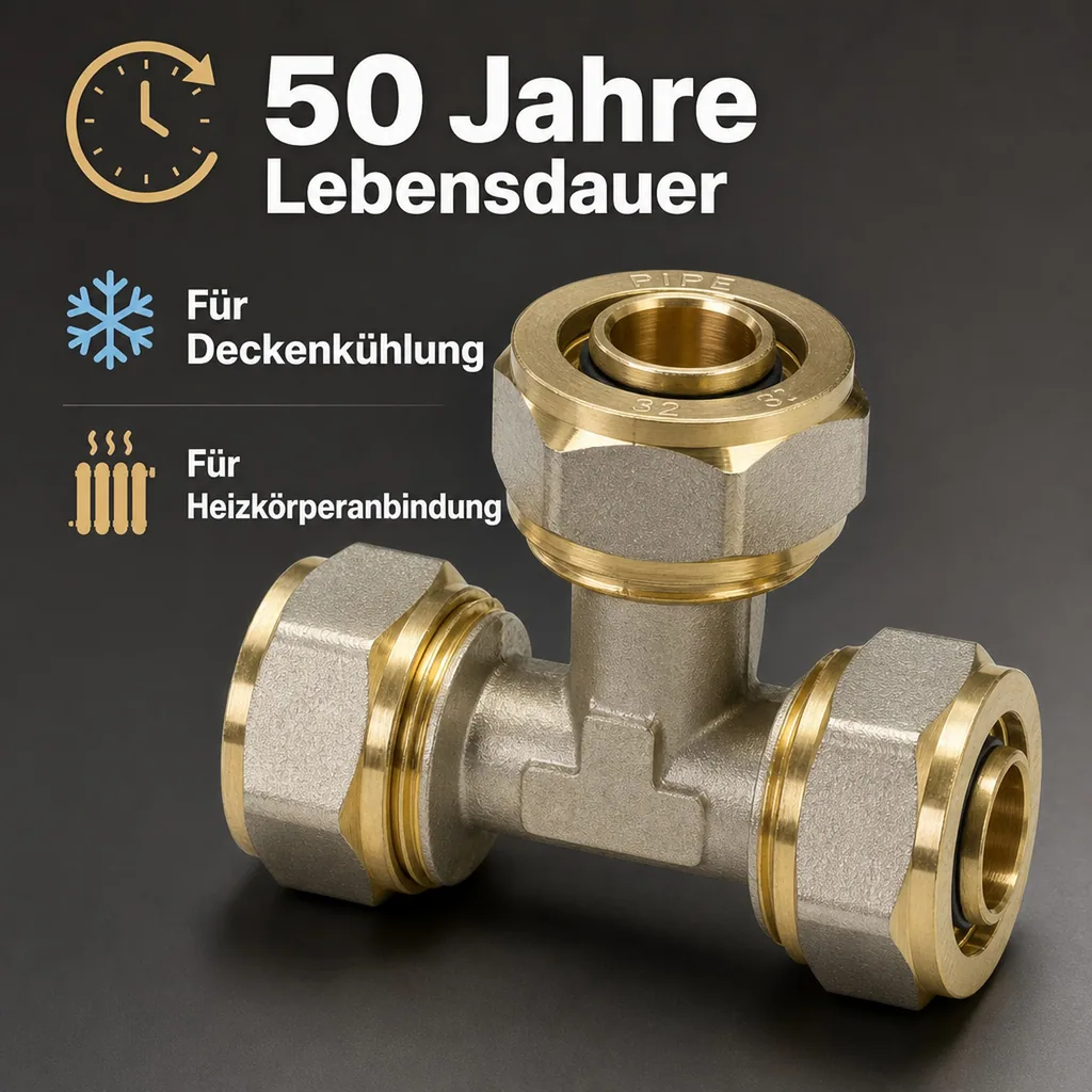 Schraubfitting T-Stück 32 x 3