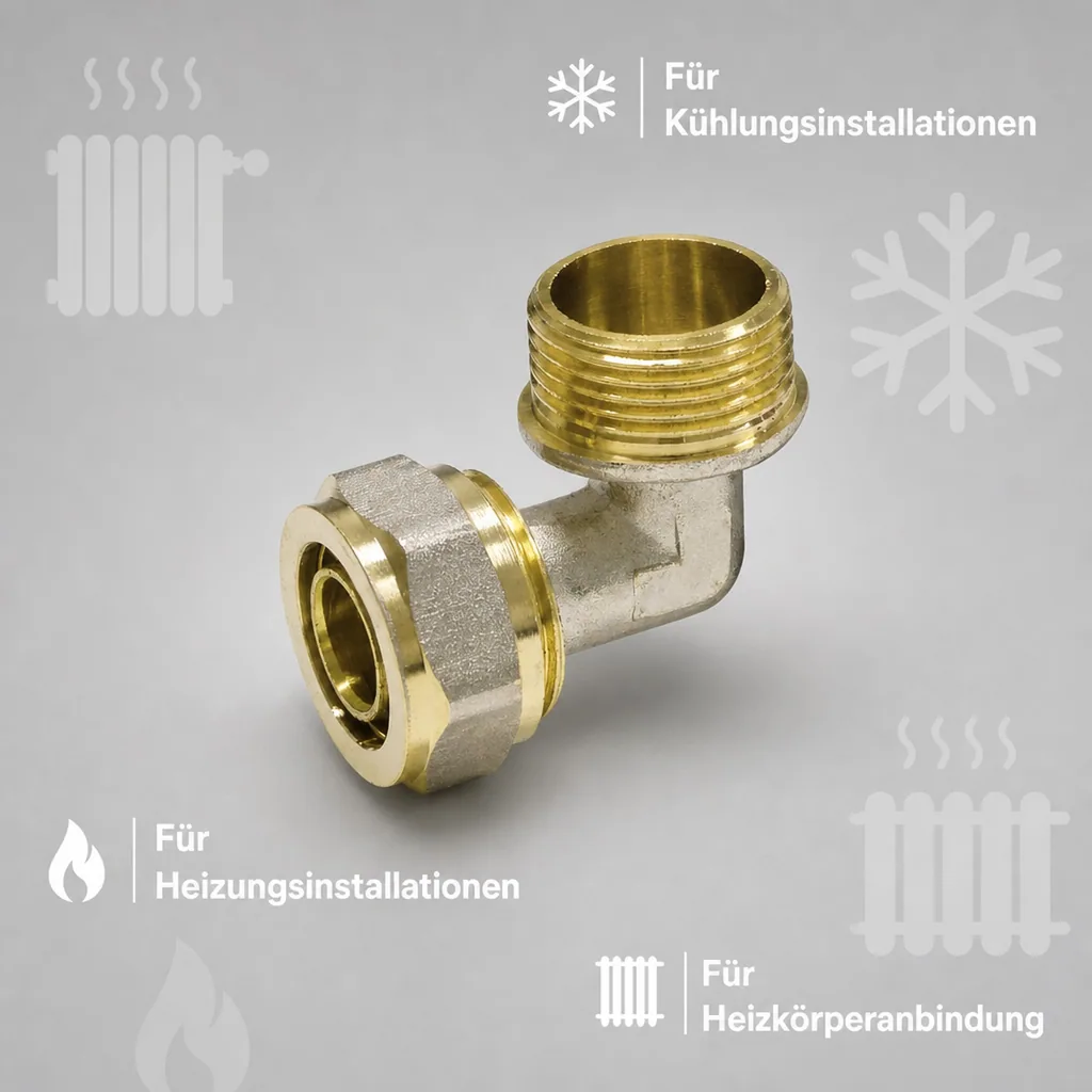 Schraubfitting Winkel 16 x 2 - 1/2" AG