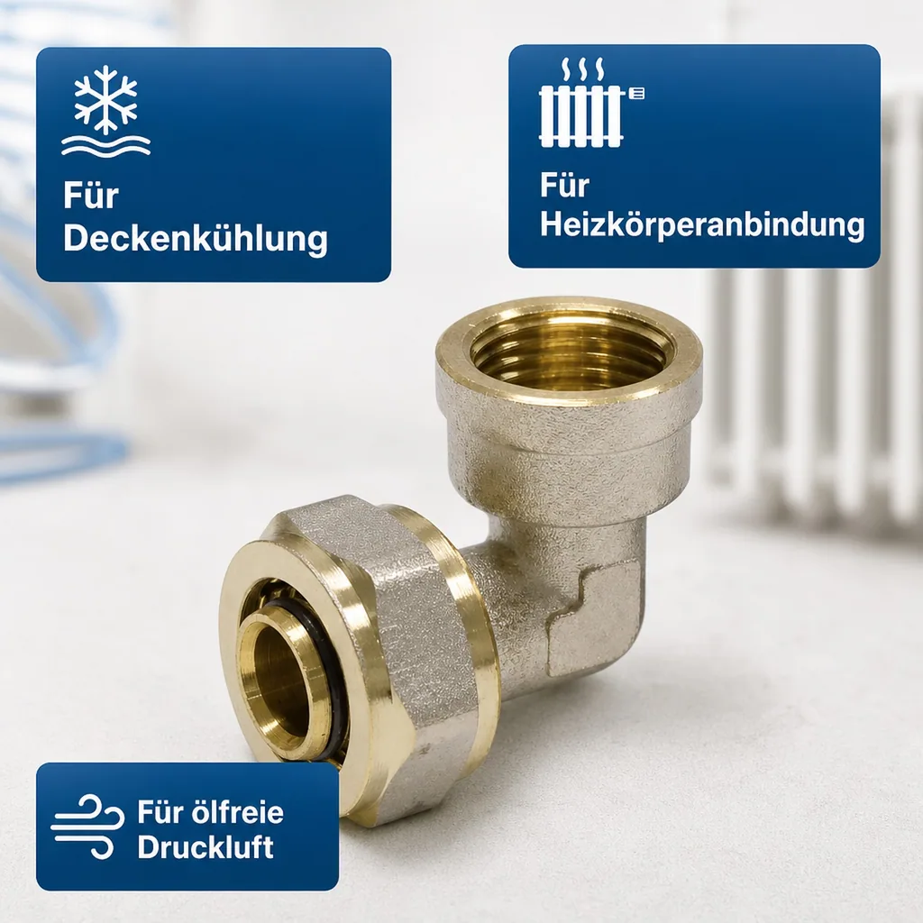 Schraubfitting Winkel 20 x 2 - 1/2" IG