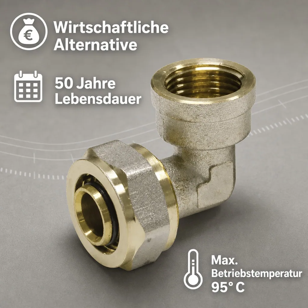 Schraubfitting Winkel 20 x 2 - 1/2" IG