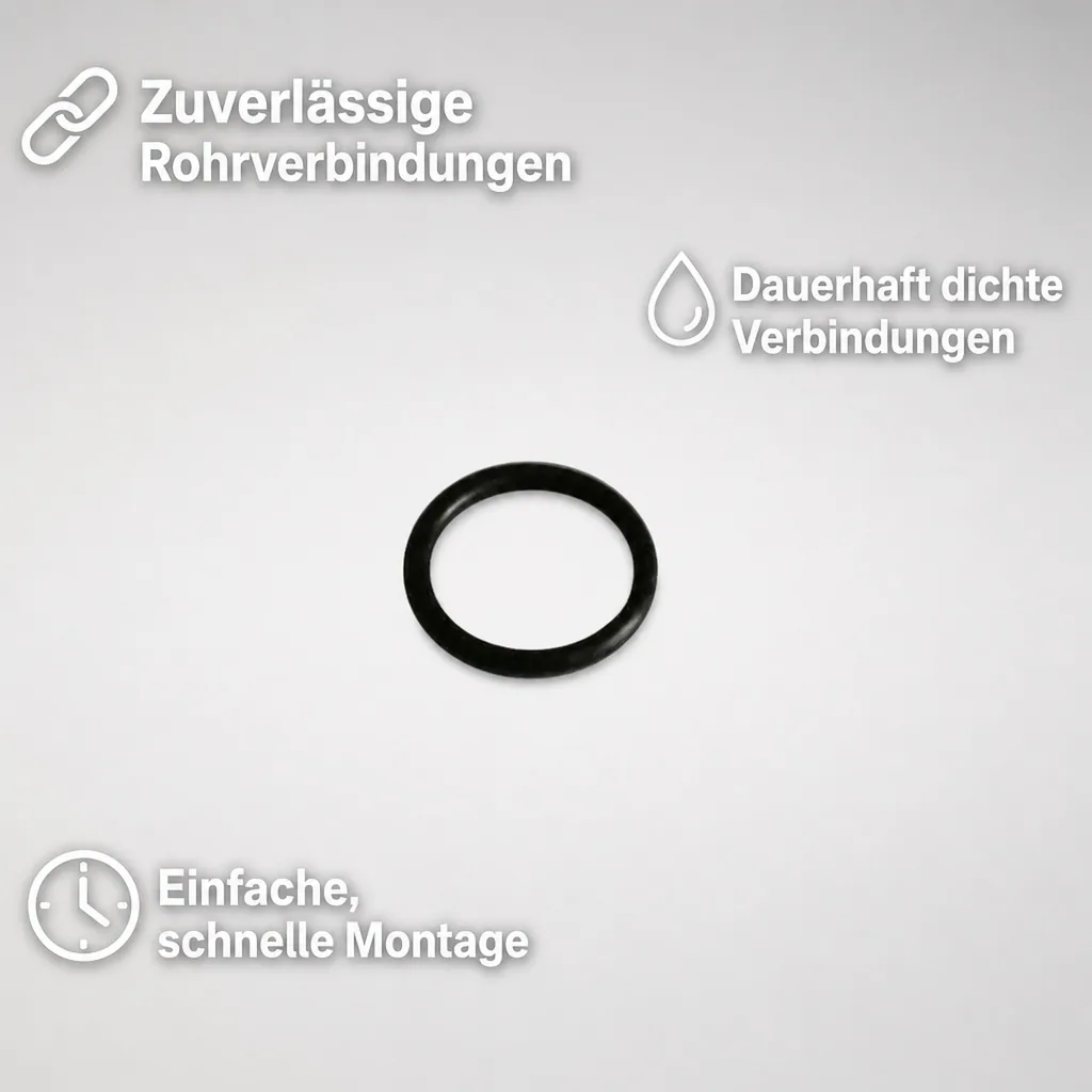 DVGW Fitting, 26mm Schraubfitting, O-Ring, Rohrverbinder