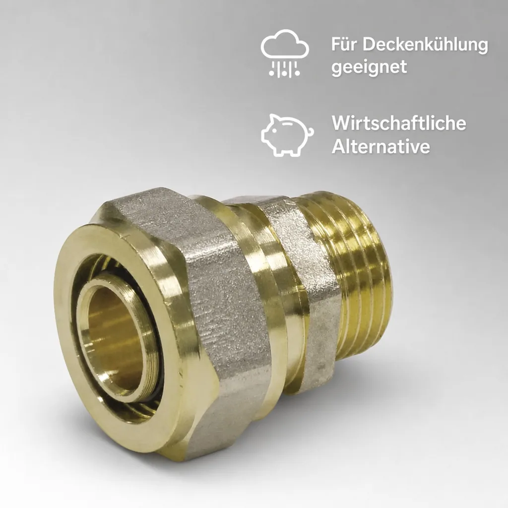 Schraubfitting Kupplung 20 x 2 - 3/4" AG