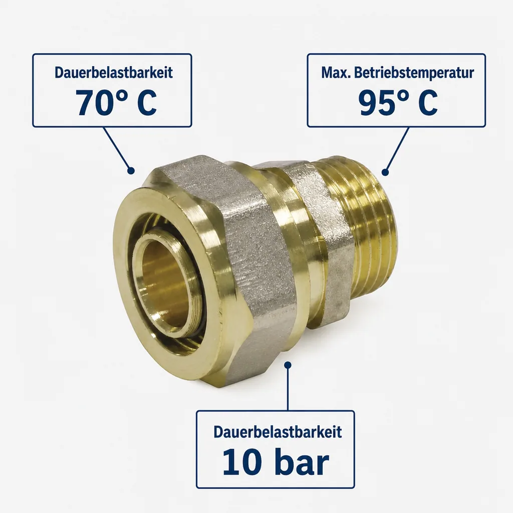 Schraubfitting, Kupplung 26mm, Außengewinde
