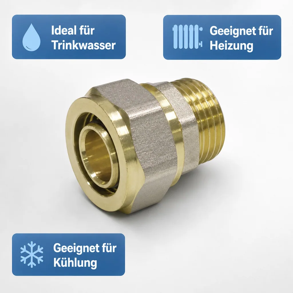 Schraubfitting, Kupplung 26mm, Außengewinde