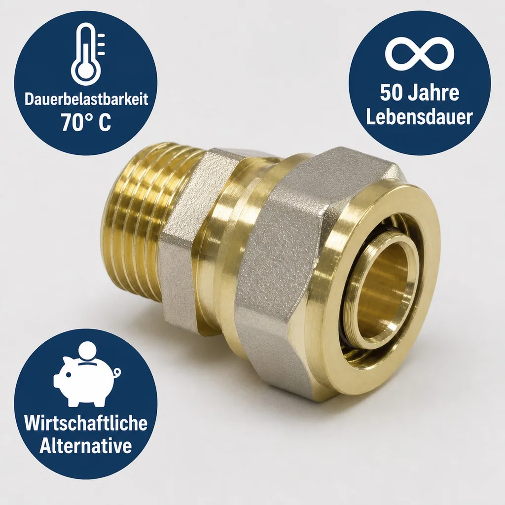 Schraubfitting, Kupplung 26mm, Außengewinde