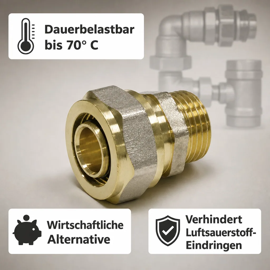 Schraubfitting Kupplung 26 x 3 - 3/4" AG