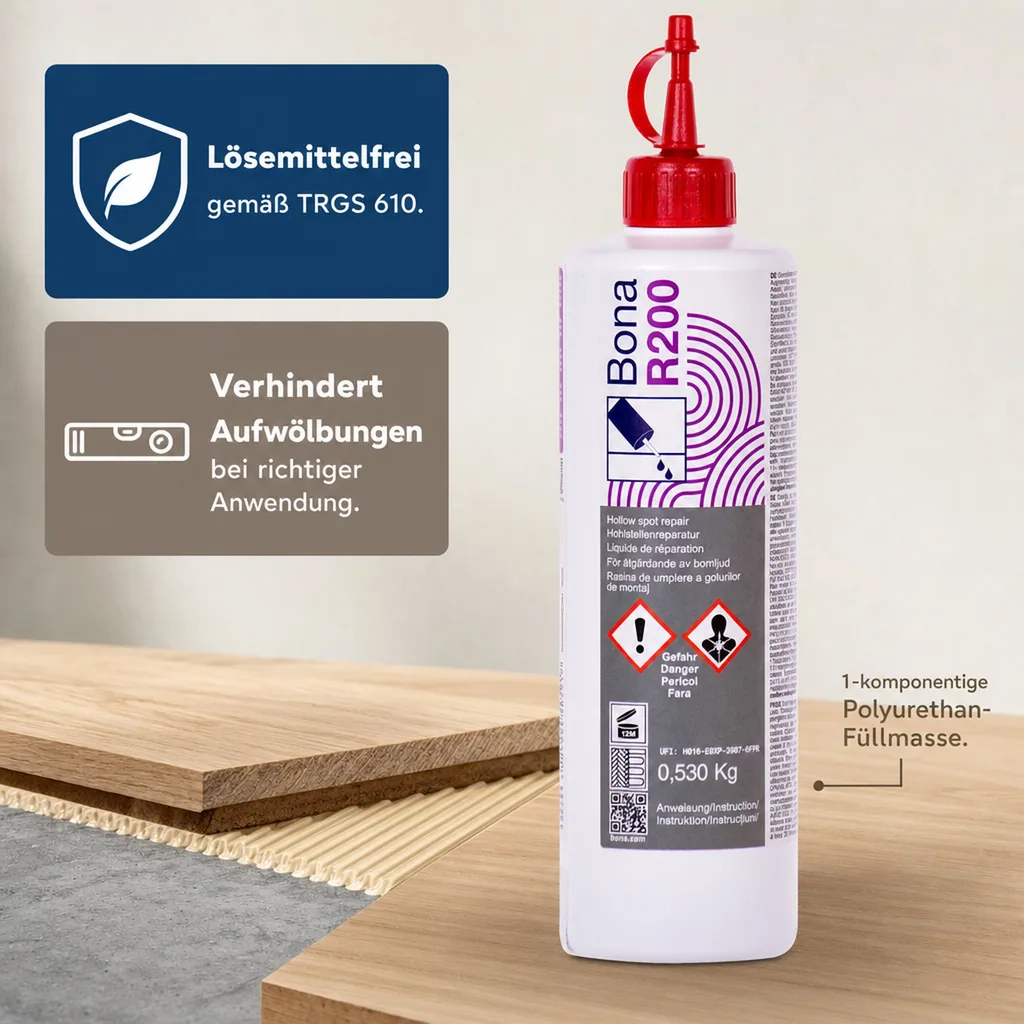 BONA R200 1-K Füllmasse 530 g Unterspritzen von Hohlstellen