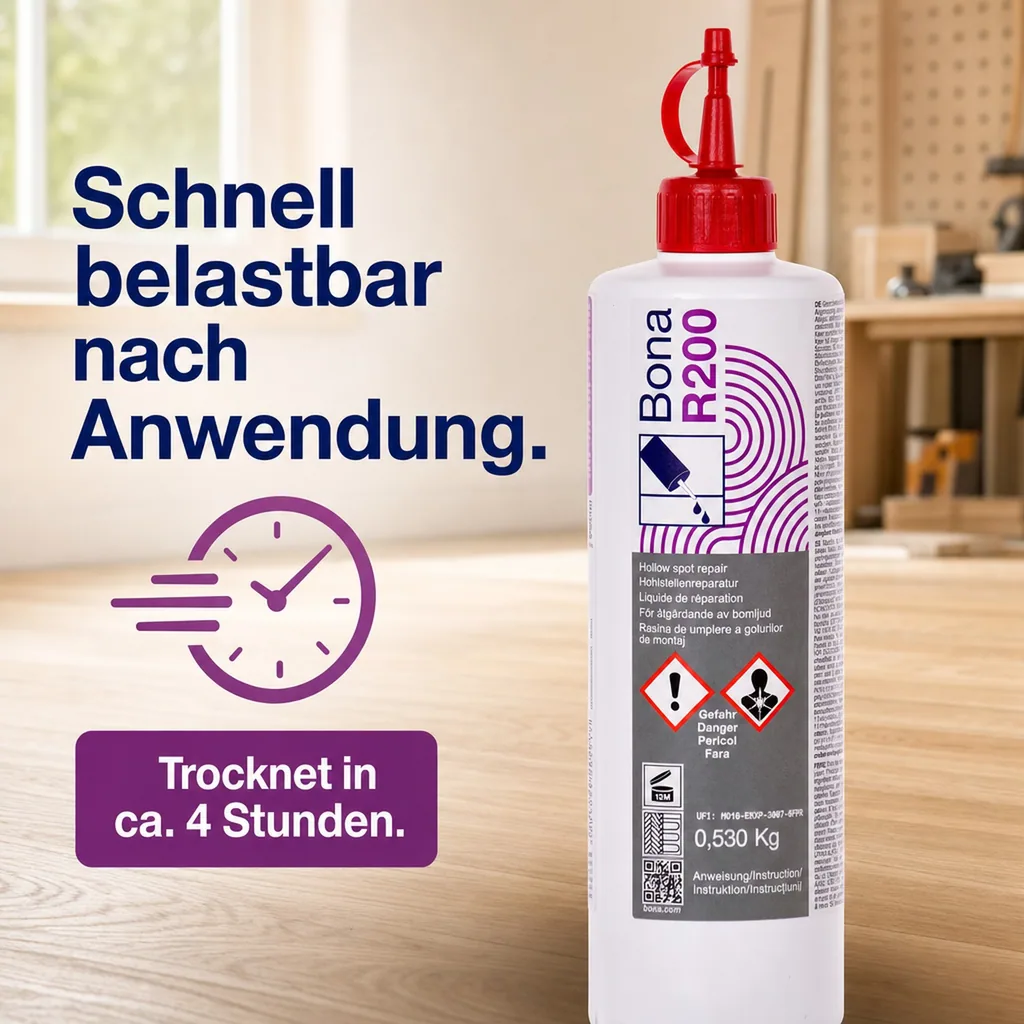 BONA R200 1-K Füllmasse 530 g Unterspritzen von Hohlstellen