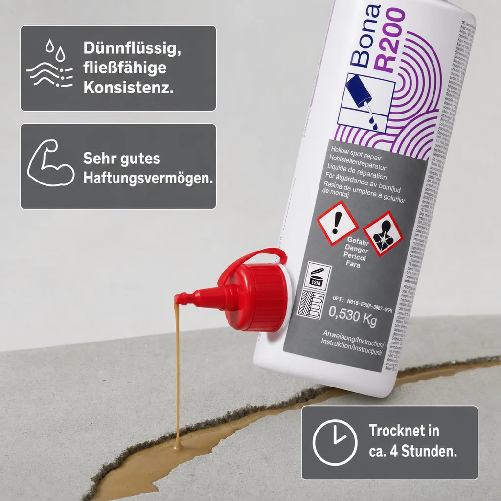 BONA R200 1-K Füllmasse 530 g Unterspritzen von Hohlstellen