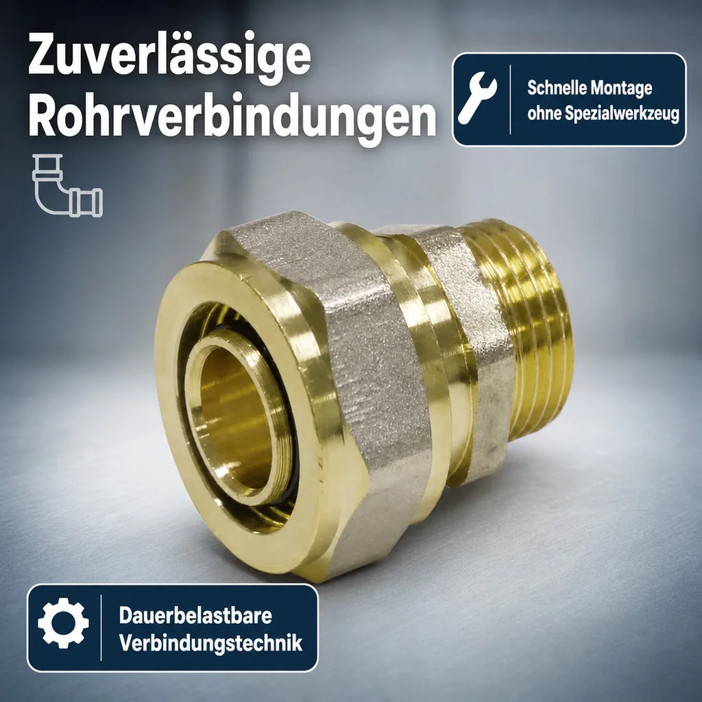 Schraubfitting, Kupplung 26 mm, 1 Zoll AG