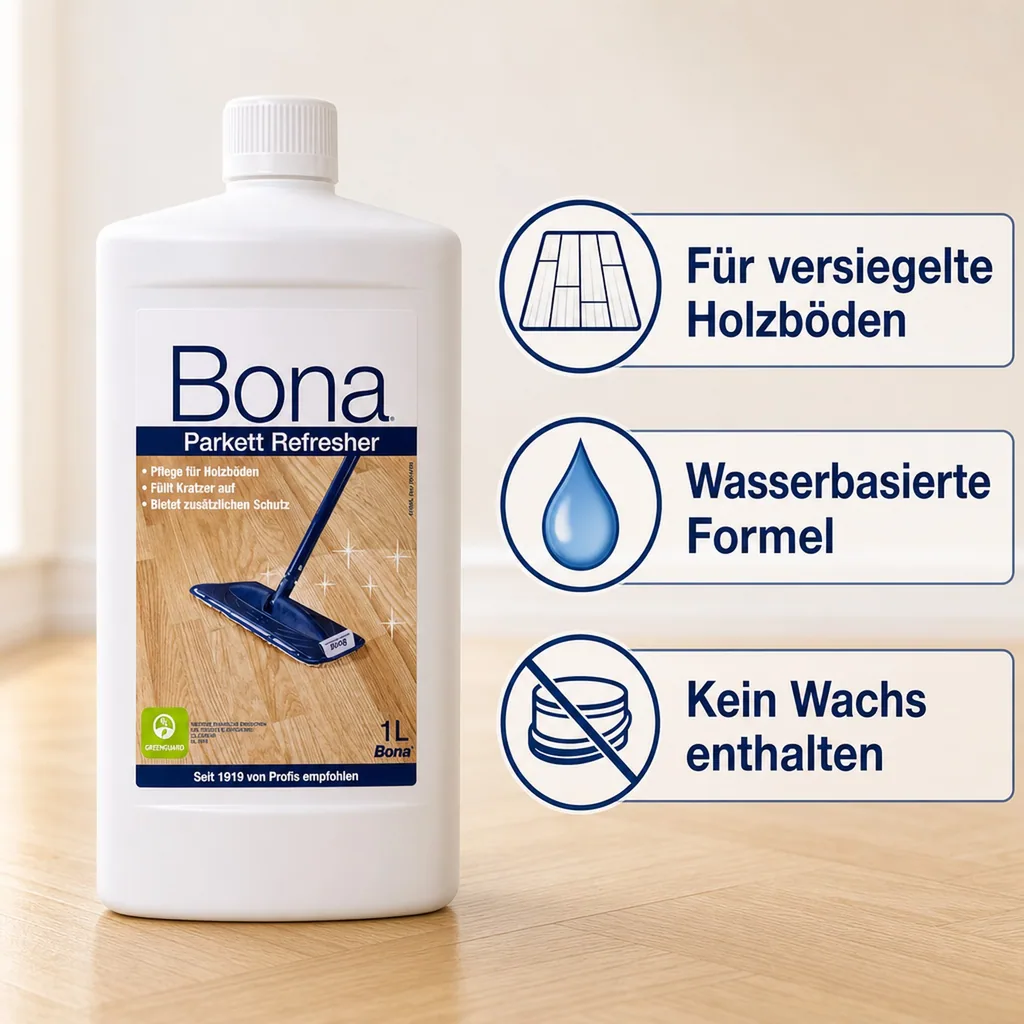 BONA Parkett Refresher 1 Liter für Holzböden Wood Floor Refresher