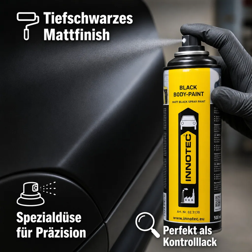 INNOTEC Black Body Paint Lack 500 ml schwarz matt