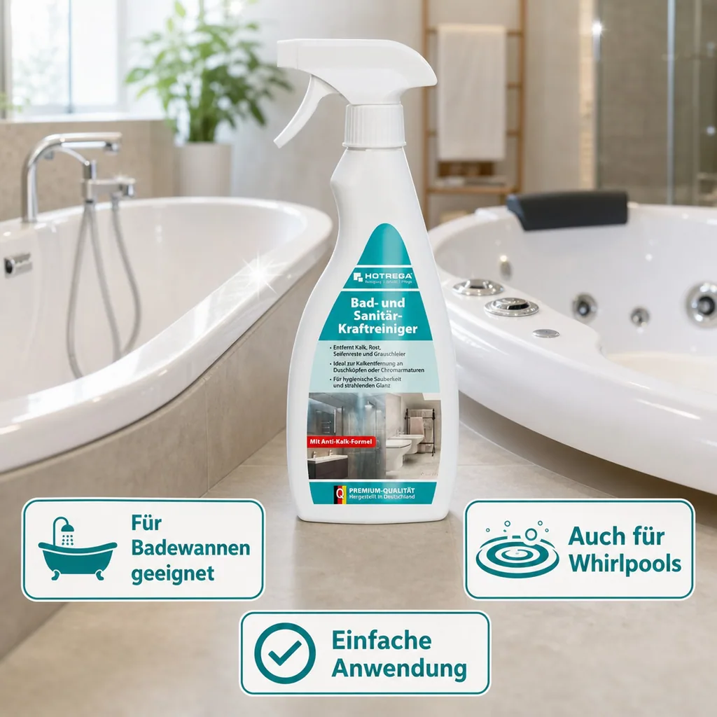 HOTREGA Bad und Sanitär Kraftreiniger 500ml Sprühflasche