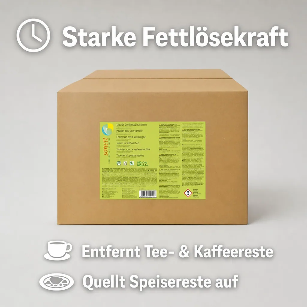 SONETT Geschirrspülmittel Tabs 800 Stück lose Spülmaschinentabs