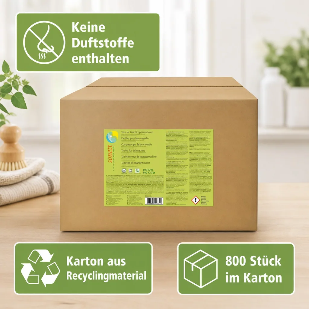 SONETT Geschirrspülmittel Tabs 800 Stück lose Spülmaschinentabs