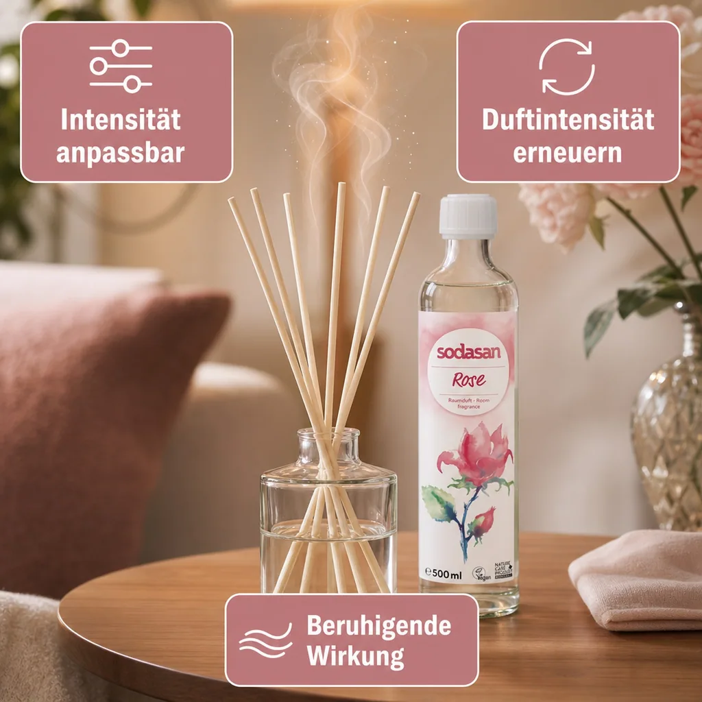 SODASAN Raumduft senses ROSE 500ml Nachfüller