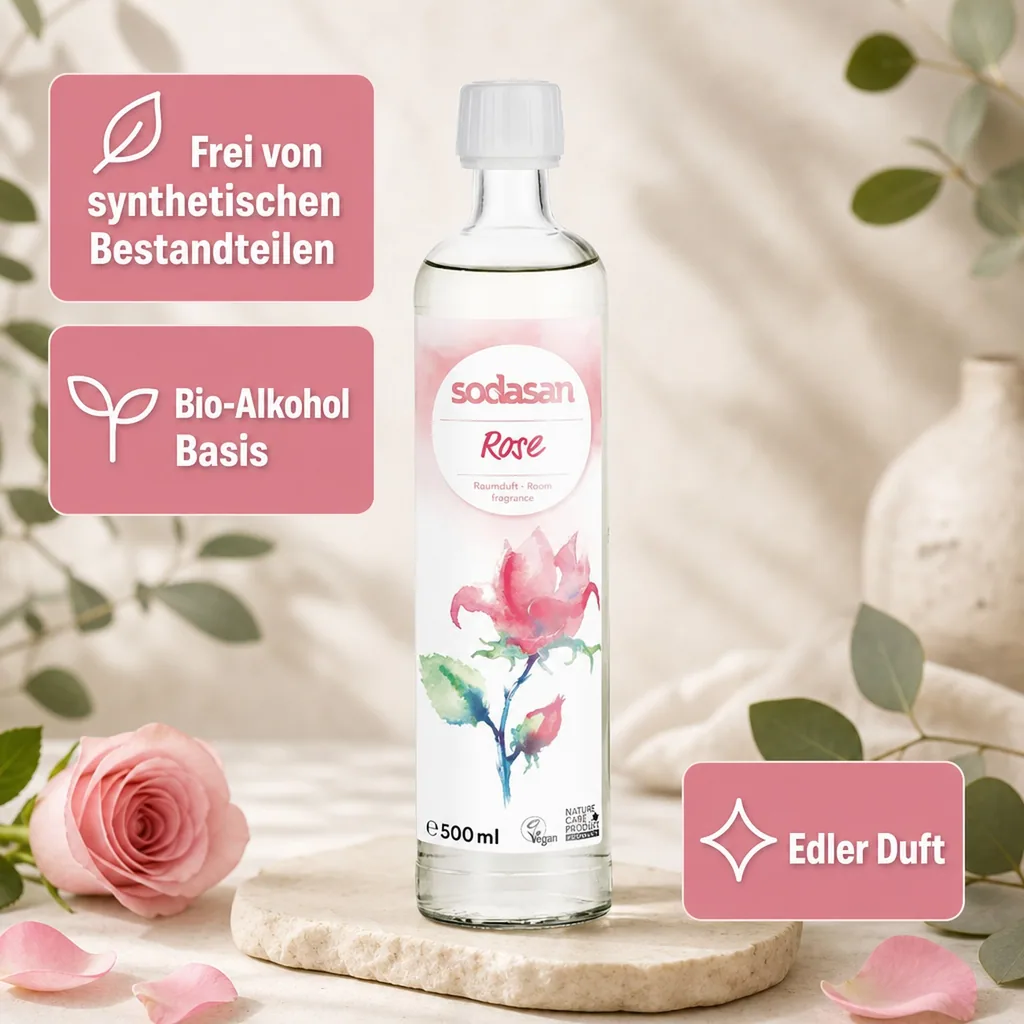 SODASAN Raumduft senses ROSE 500ml Nachfüller