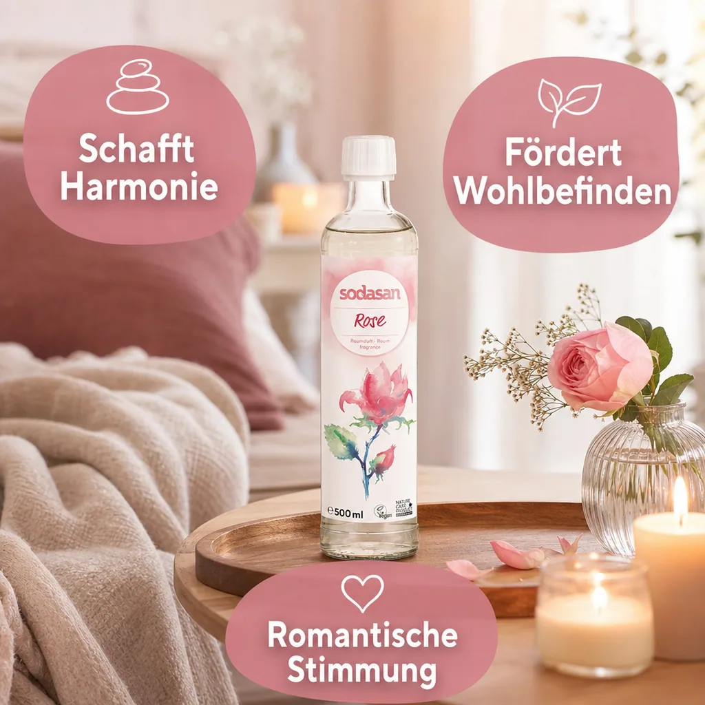 SODASAN Raumduft senses ROSE 500ml Nachfüller