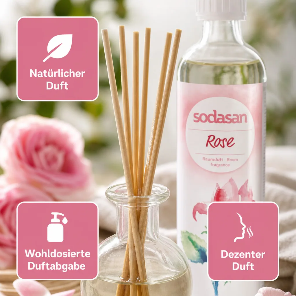 SODASAN Raumduft senses ROSE 500ml Nachfüller