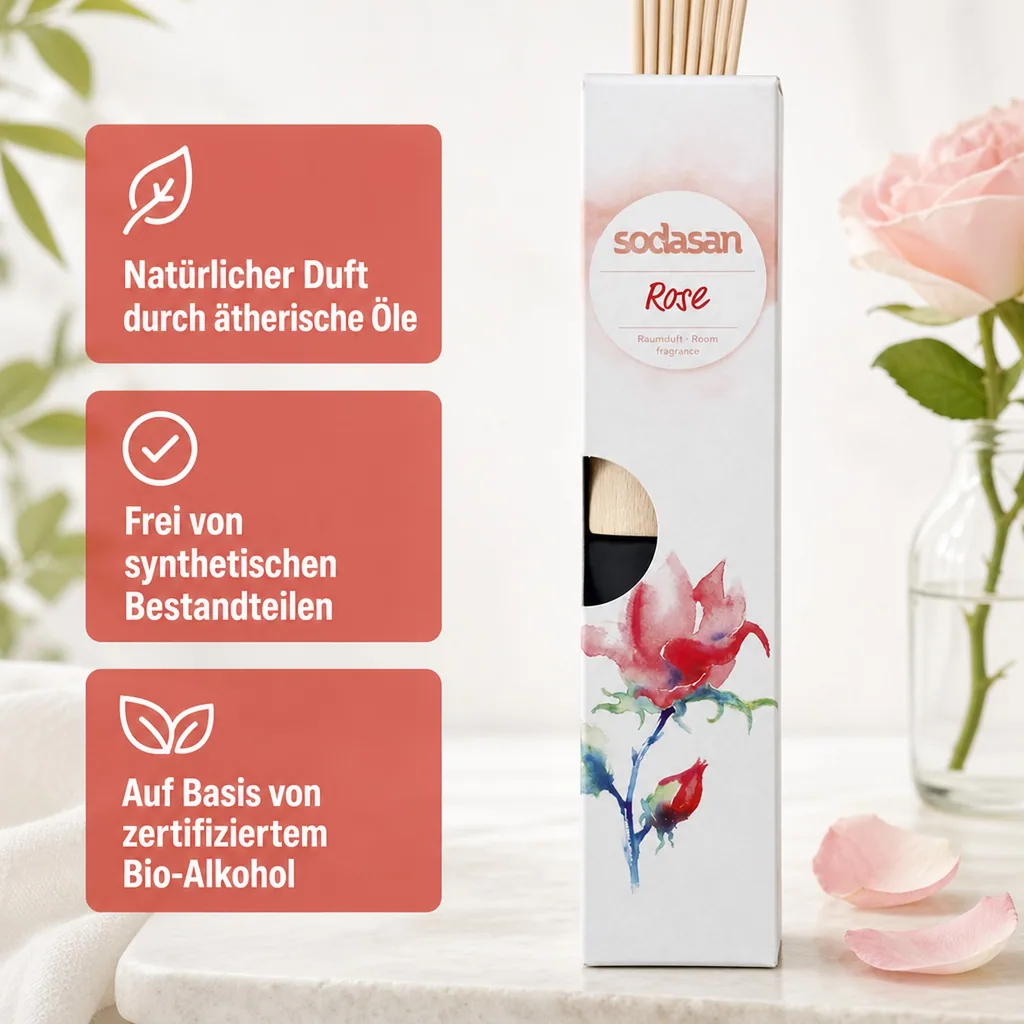 SODASAN Raumduft senses ROSE 200ml Lufterfrischer