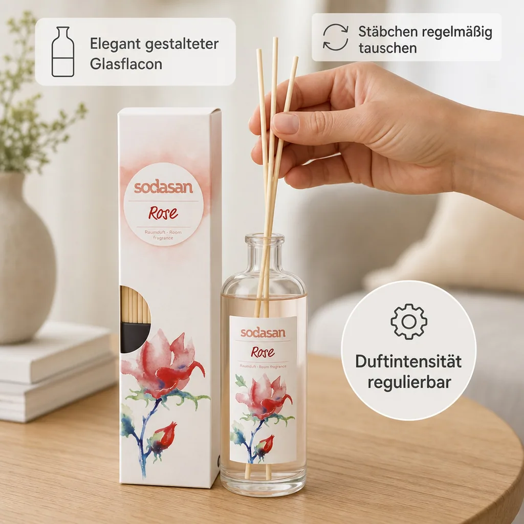 SODASAN Raumduft senses ROSE 200ml Lufterfrischer