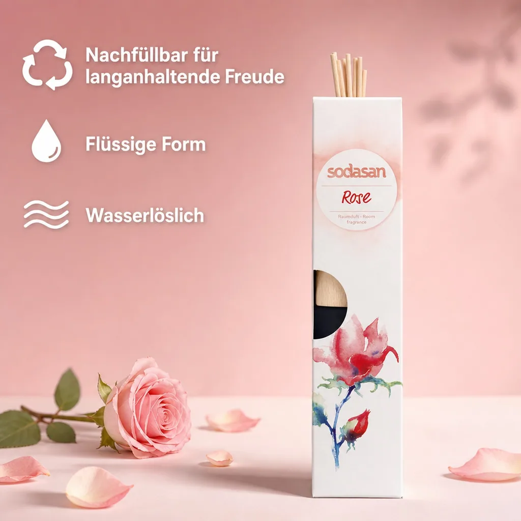 SODASAN Raumduft senses ROSE 200ml Lufterfrischer