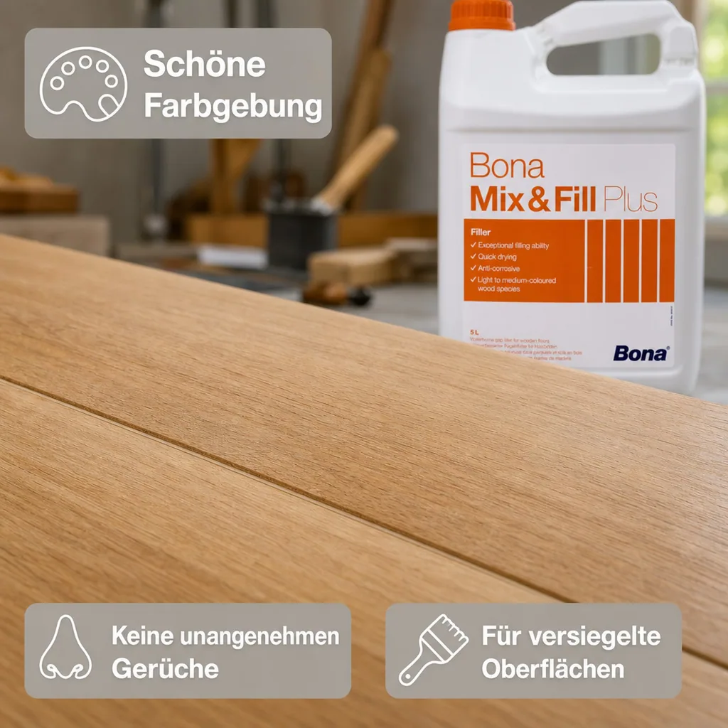 BONA Mix & Fill Plus 5 Liter wasserbasierter Fugenkitt
