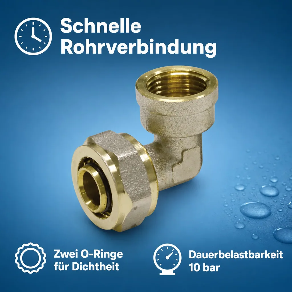 Schraubfitting Winkel 26 x 3 - 1" IG