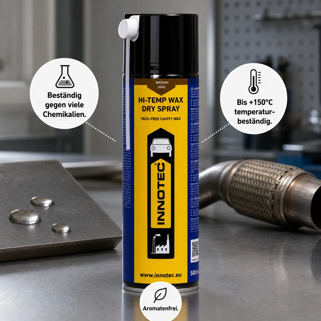 INNOTEC Hi Temp Wax DRY SPRAY Sprühdose 500ml braun
