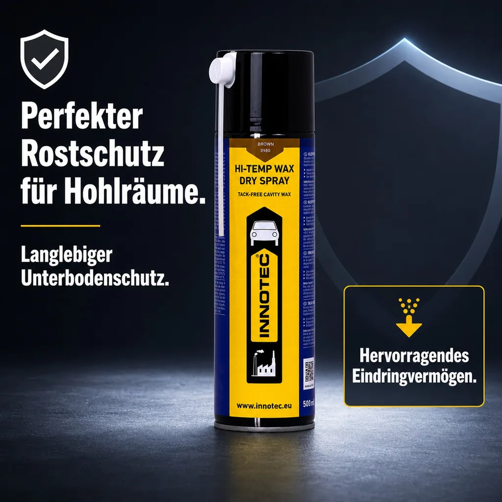 INNOTEC Hi Temp Wax DRY SPRAY Sprühdose 500ml braun