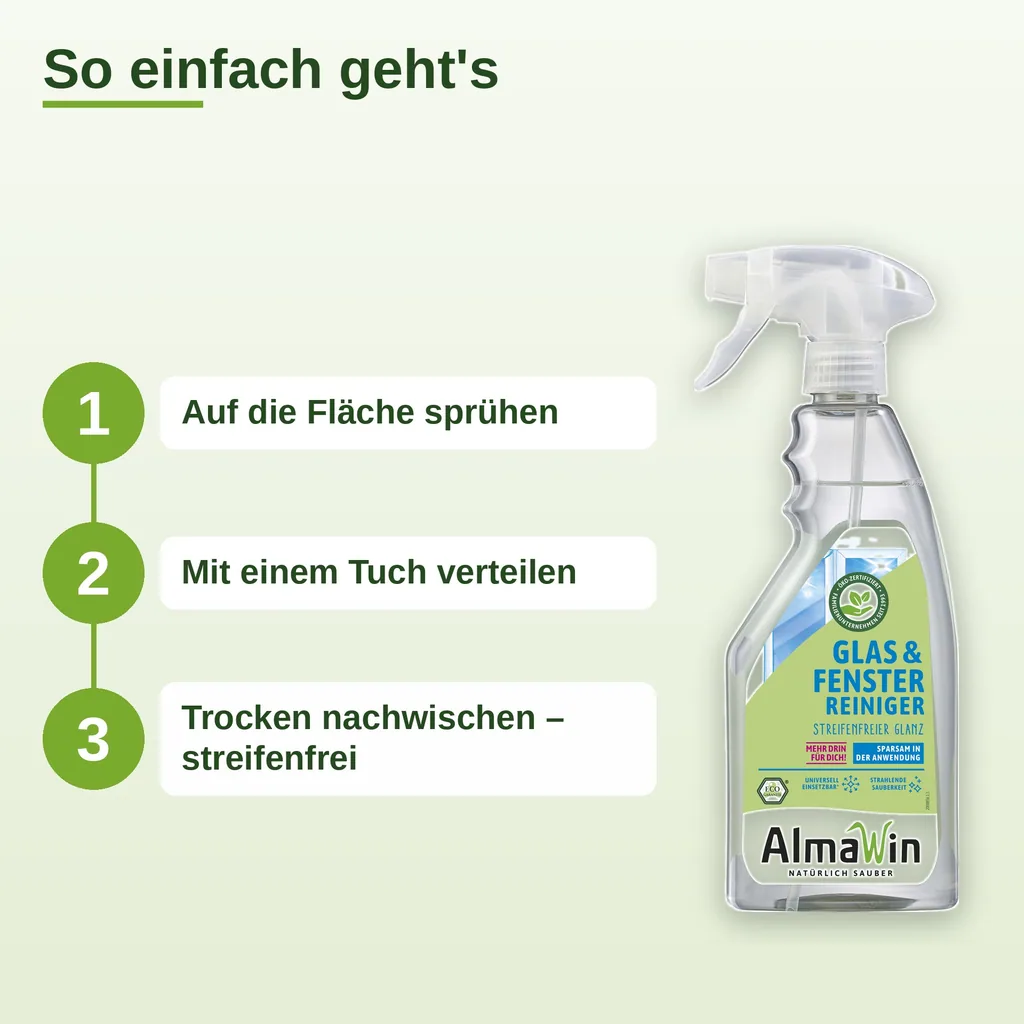 ALMAWIN Glas- und Fensterreiniger 500 ml