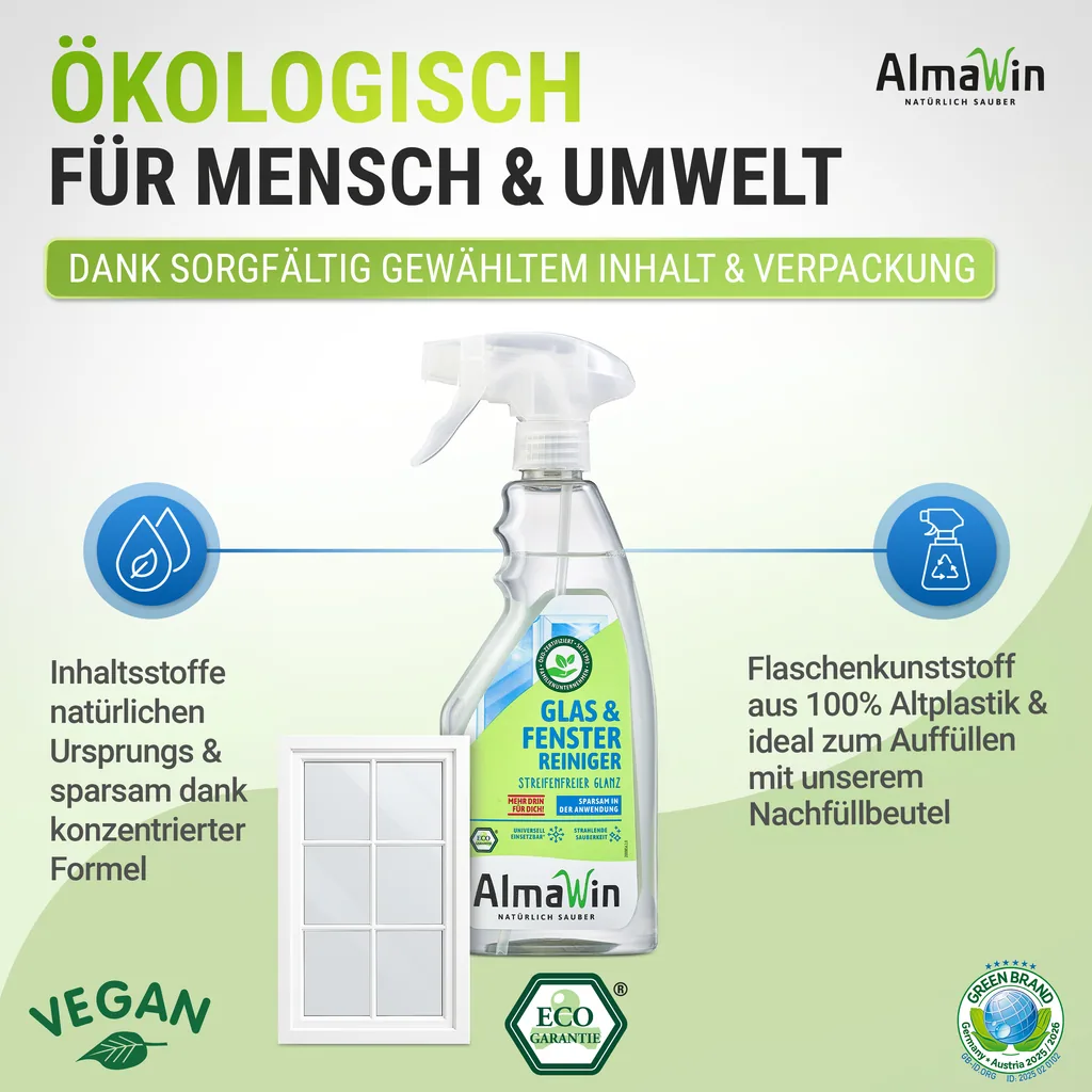 ALMAWIN Glas- und Fensterreiniger 500 ml