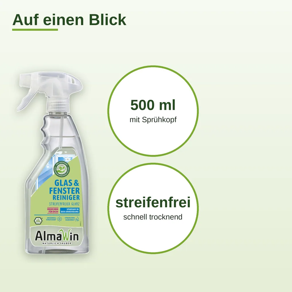 ALMAWIN Glas- und Fensterreiniger 500 ml