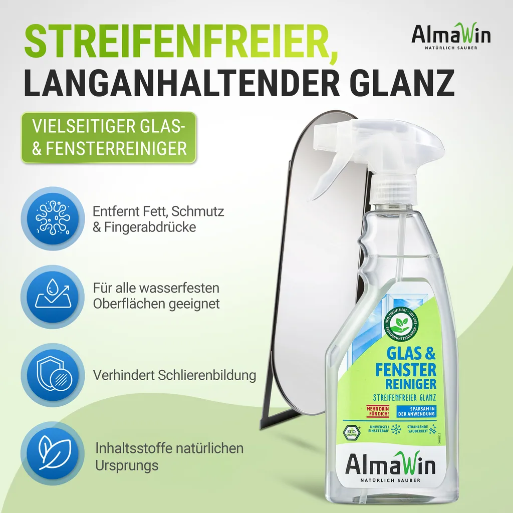 ALMAWIN Glas- und Fensterreiniger 500 ml