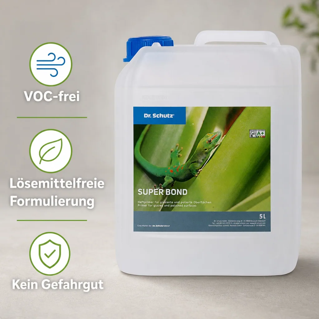 DR. SCHUTZ Super Bond 5 Liter Haftvermittler Haftprimer für polierte und glasierte Keramik- und Steinböden