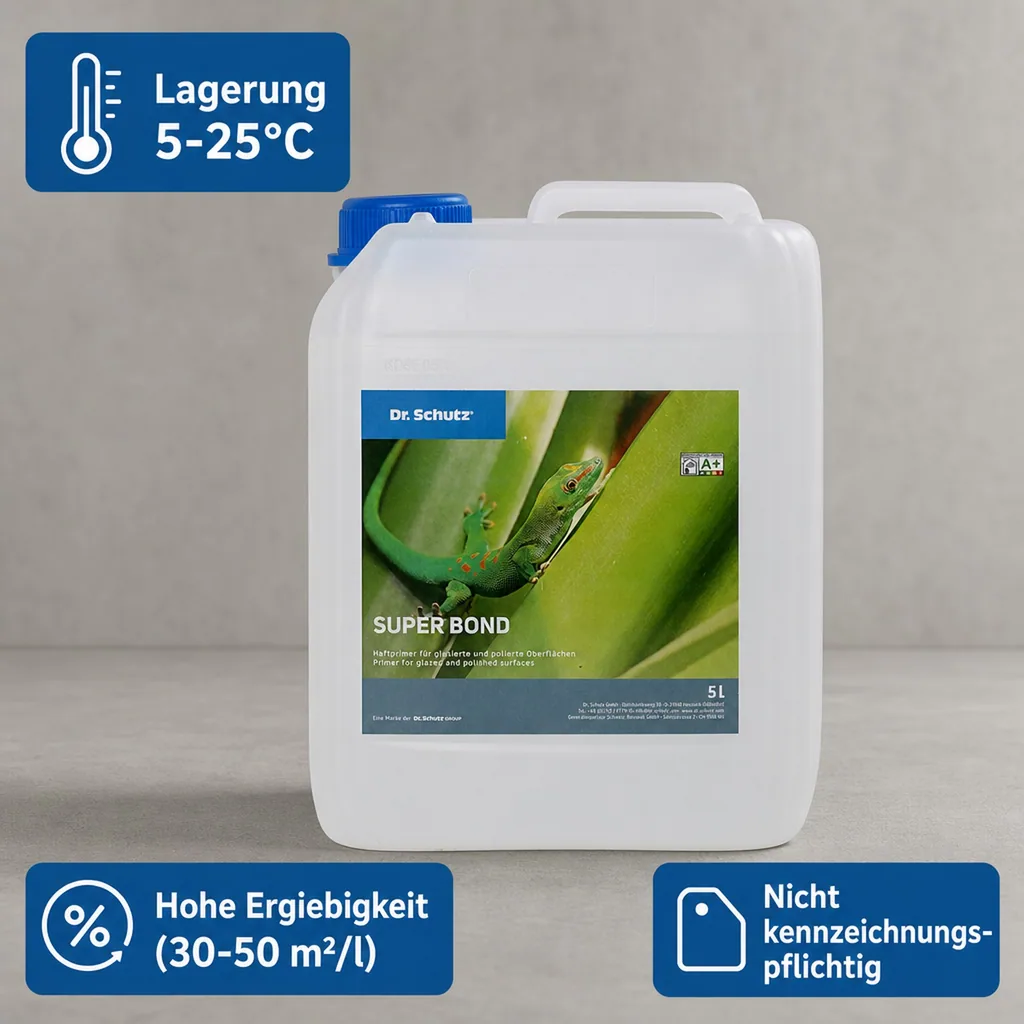 DR. SCHUTZ Super Bond 5 Liter Haftvermittler Haftprimer für polierte und glasierte Keramik- und Steinböden