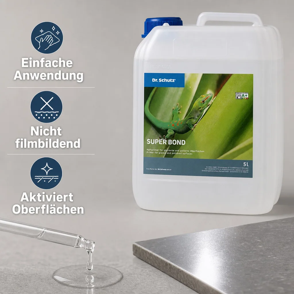 DR. SCHUTZ Super Bond 5 Liter Haftvermittler Haftprimer für polierte und glasierte Keramik- und Steinböden